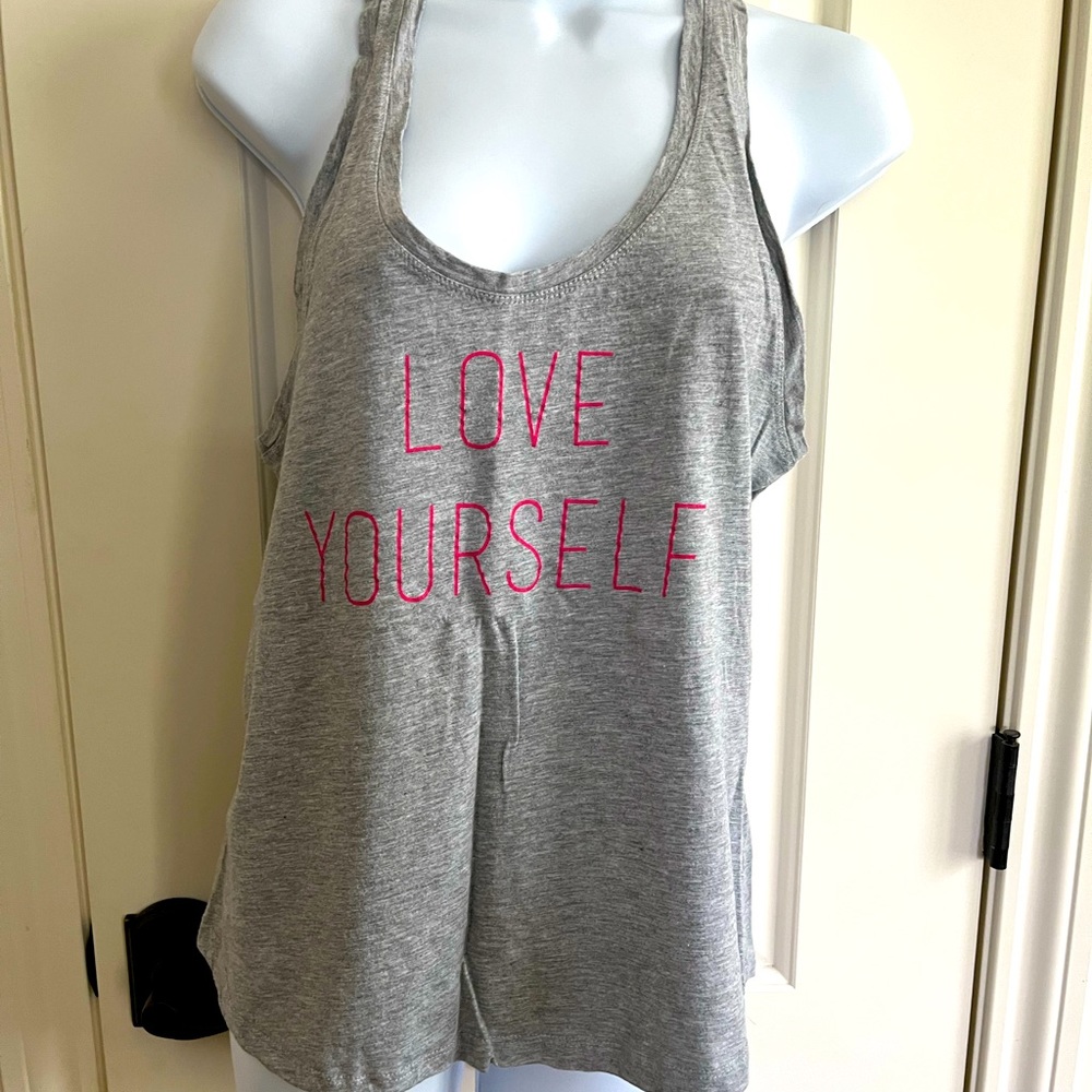 Womens Fabletics Gray Tank Large